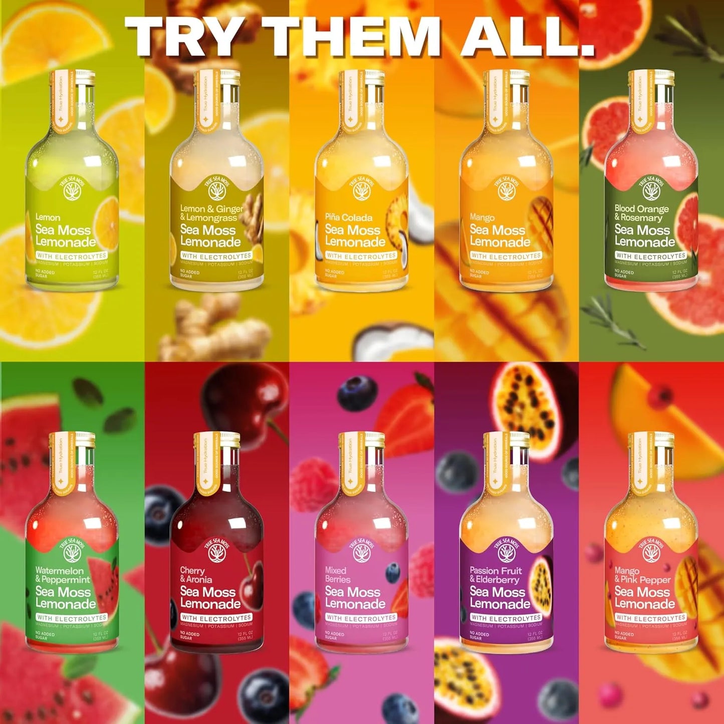Lemonade - Berry Mix + Electrolytes - - Hydration Drink – 4 × 12 fl oz Bottles – Made in USA from globally sourced ingredients