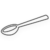 Black spoon