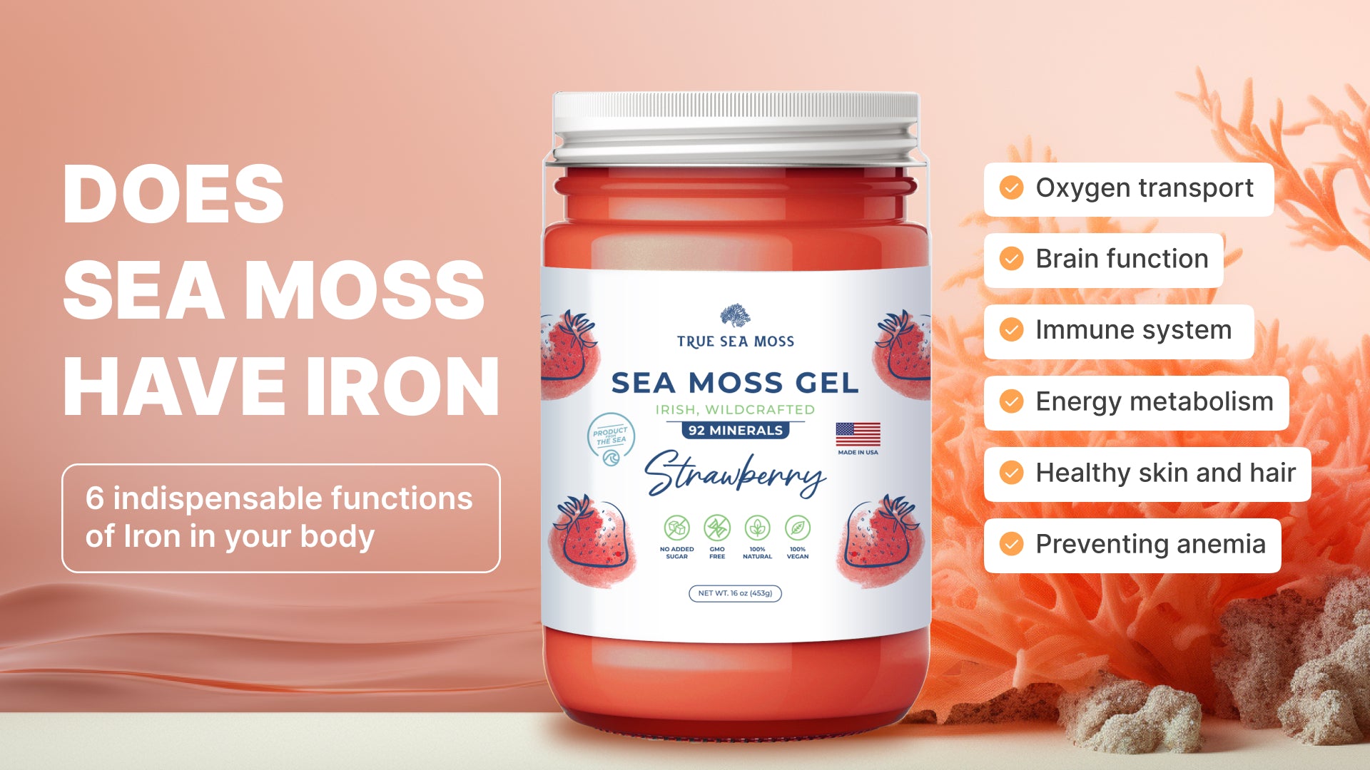 Does sea moss contain Iron?