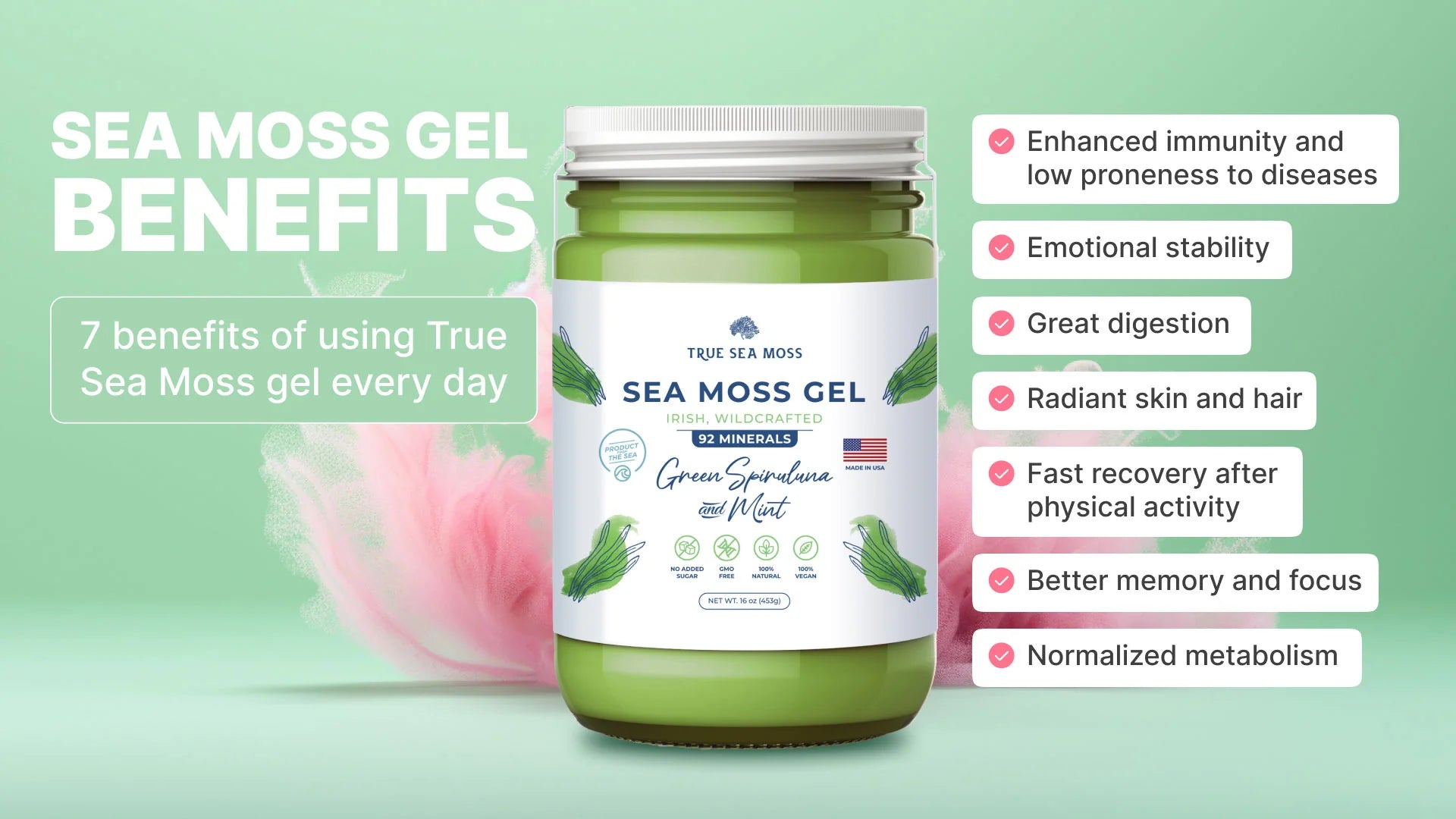 Sea moss gel and its benefits for the organism