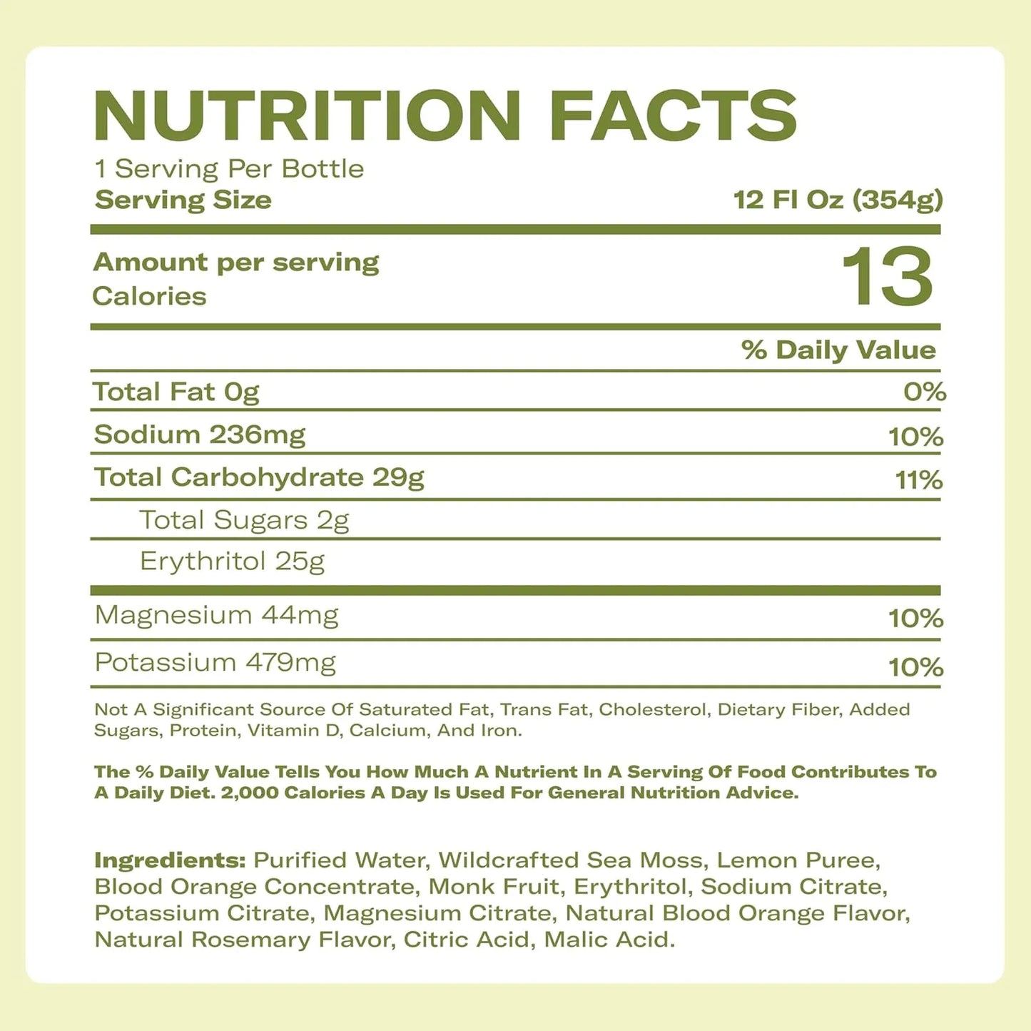 Lemonade - Blood Orange + Rosemary -  Hydration Drink – 4 × 12 fl oz Bottles – Made in USA from globally sourced ingredients
