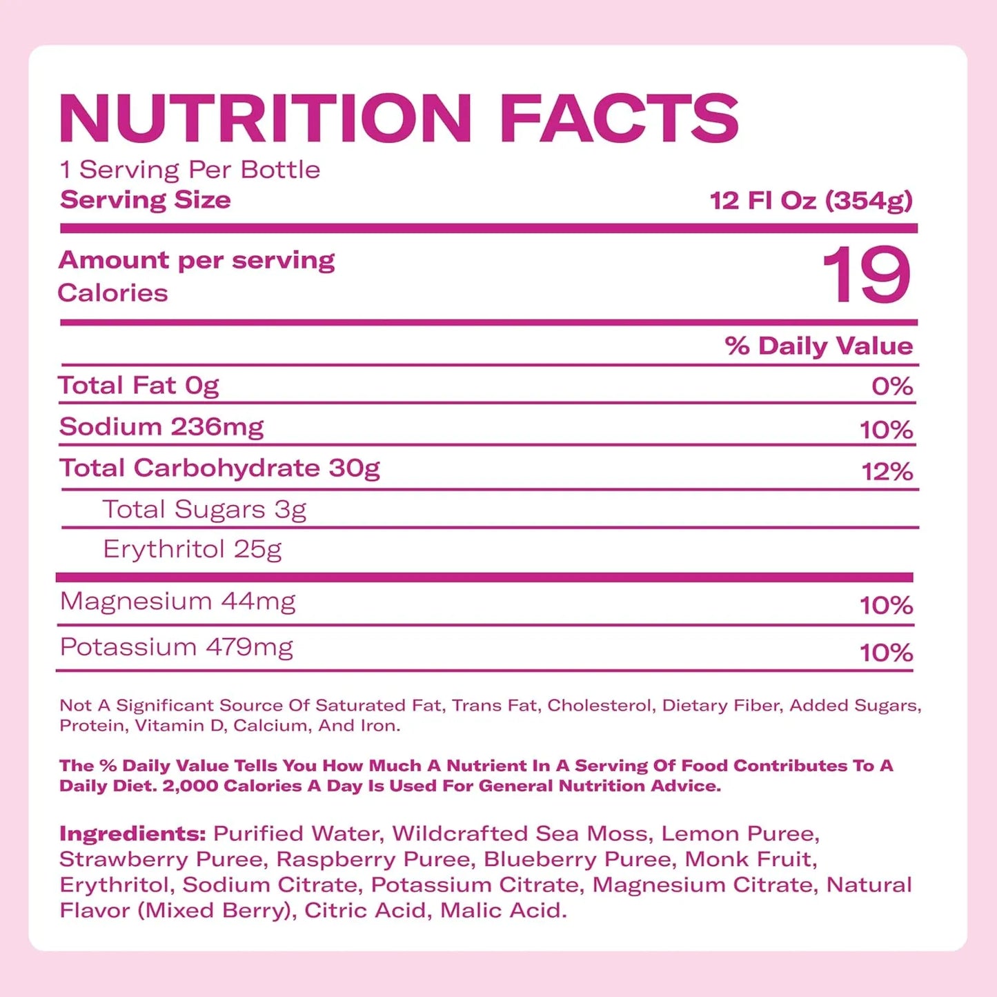 Lemonade - Berry Mix + Electrolytes - - Hydration Drink – 4 × 12 fl oz Bottles – Made in USA from globally sourced ingredients