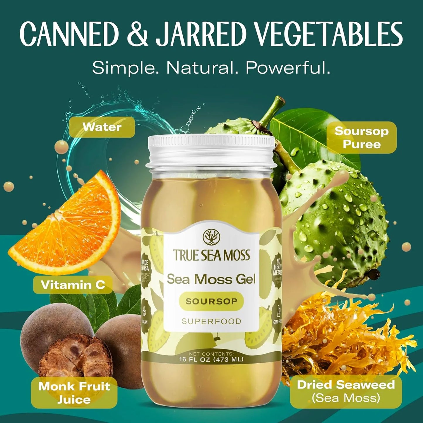 TrueSeaMoss GEL Sea Moss SOURSOP
