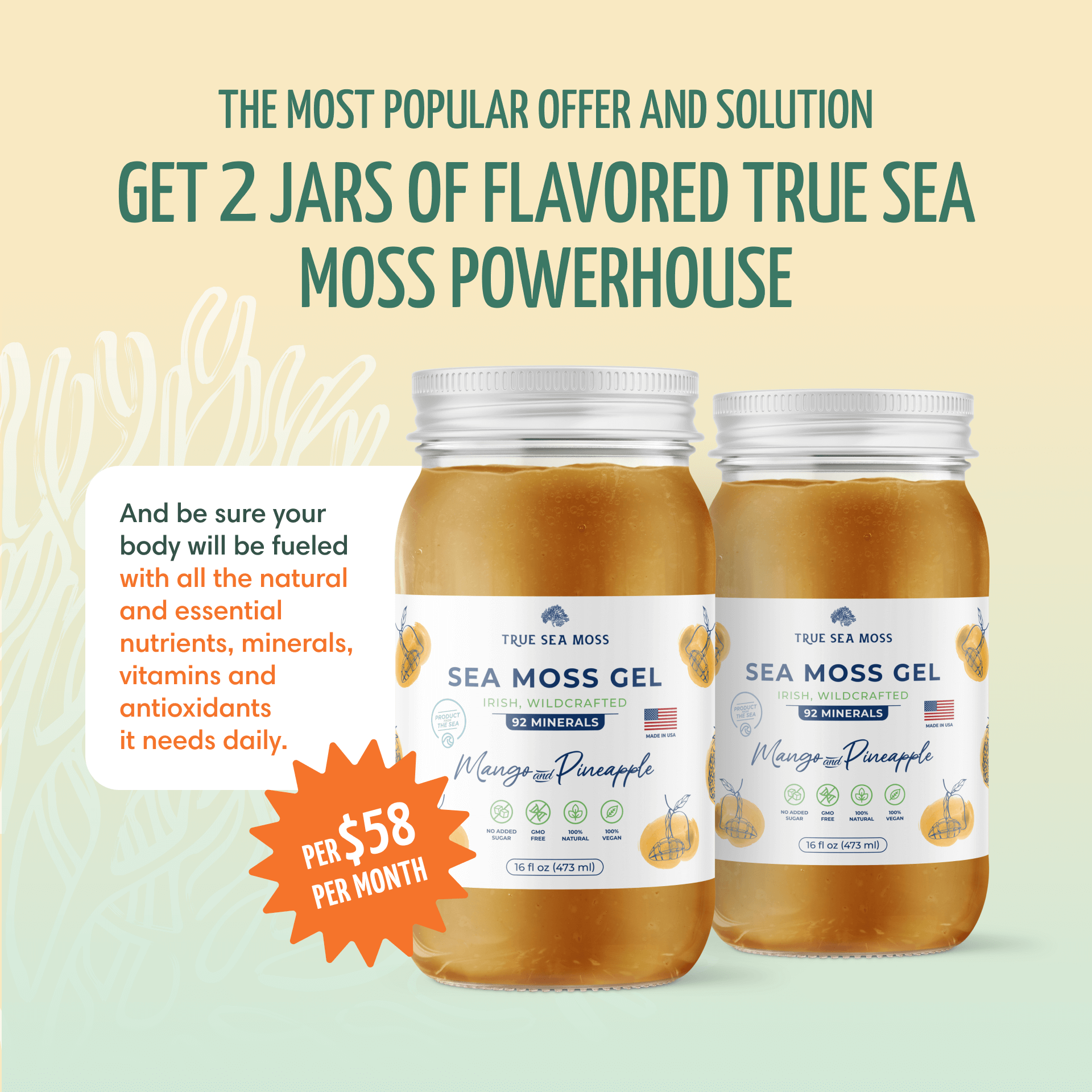 Just 2 spoonful daily