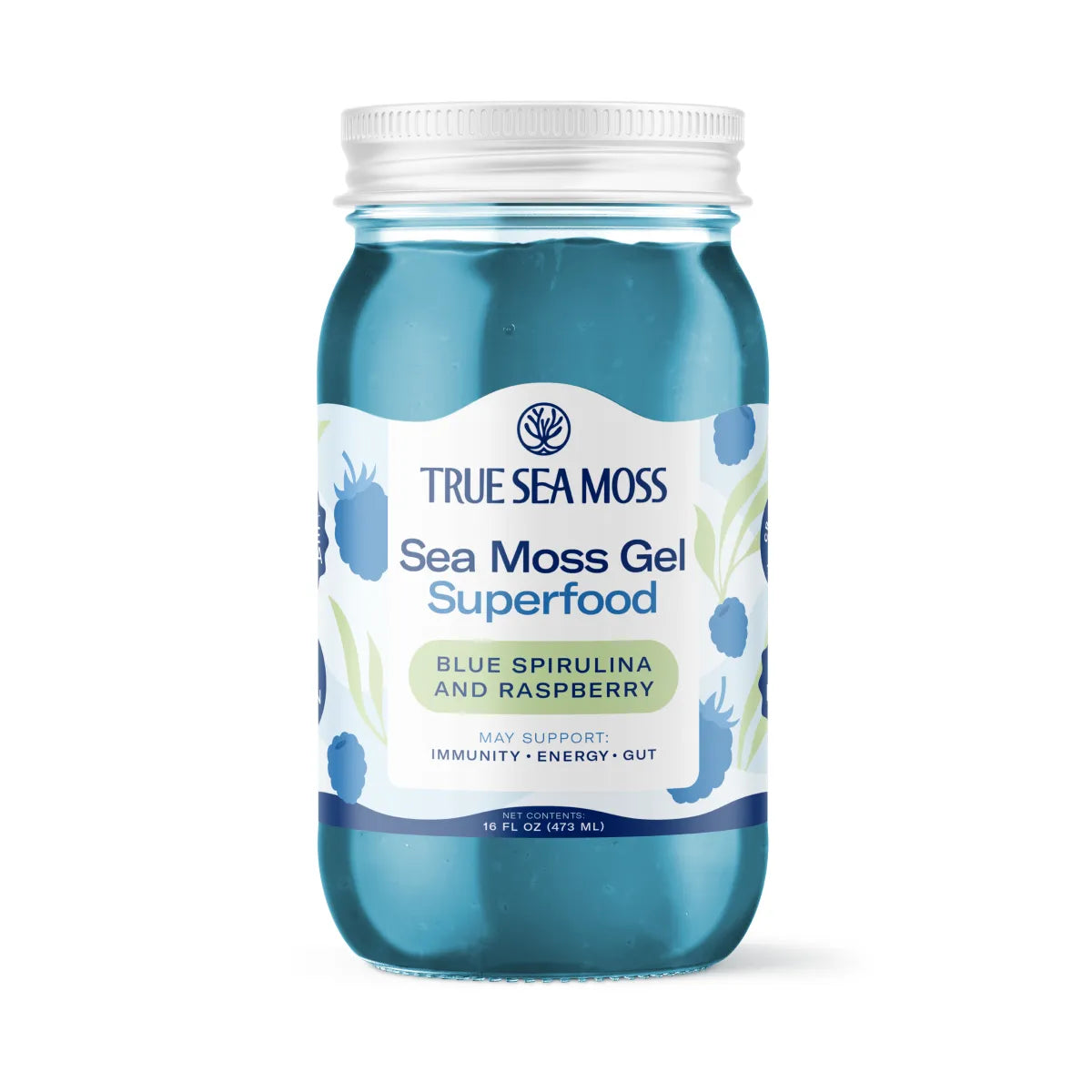 BLUE SPIRULINA & RASPBERRY SEA MOSS