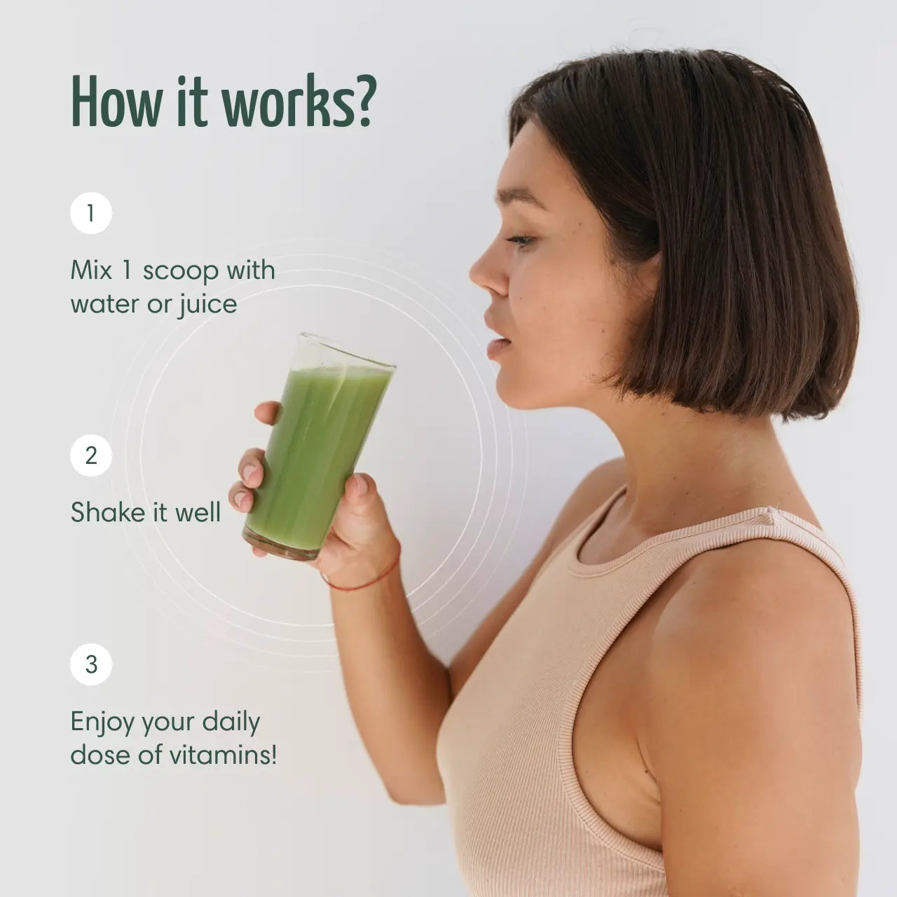 Women with glass of Irish Sea Moss