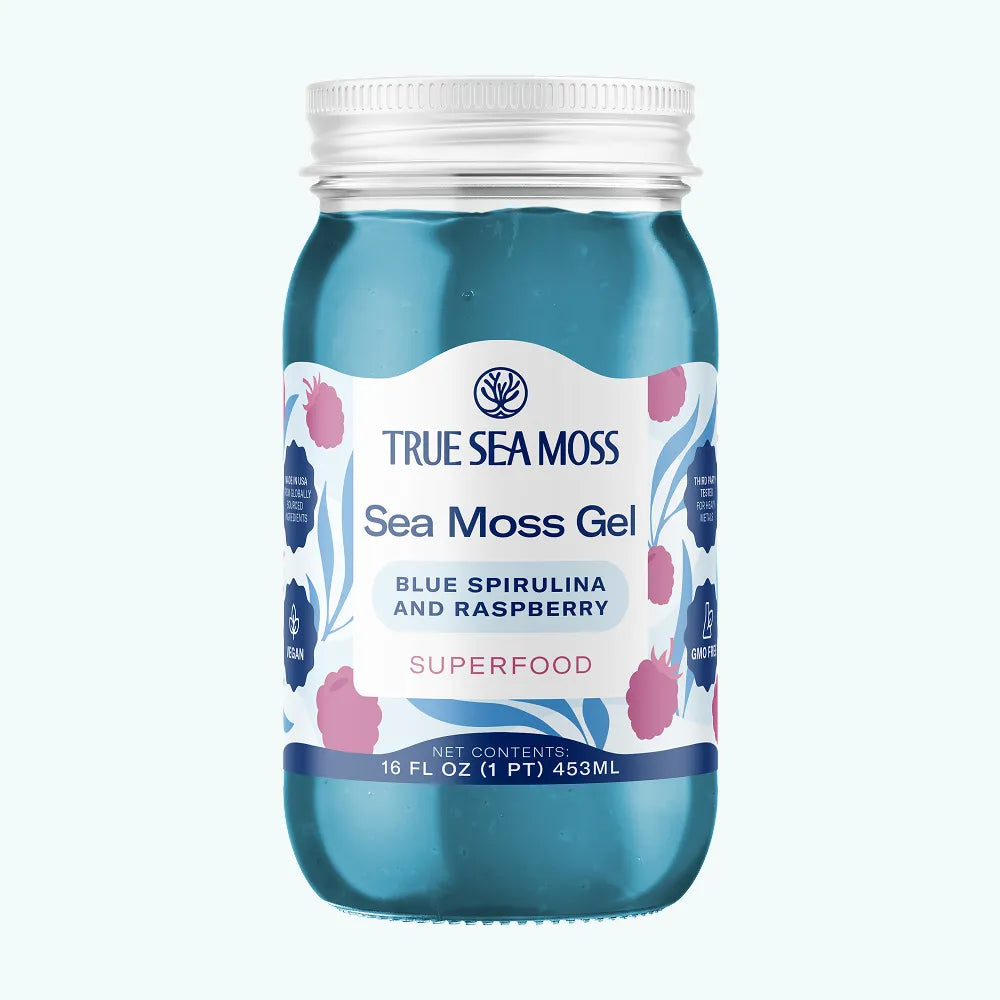 BLUE SPIRULINA & RASPBERRY SEA MOSS
