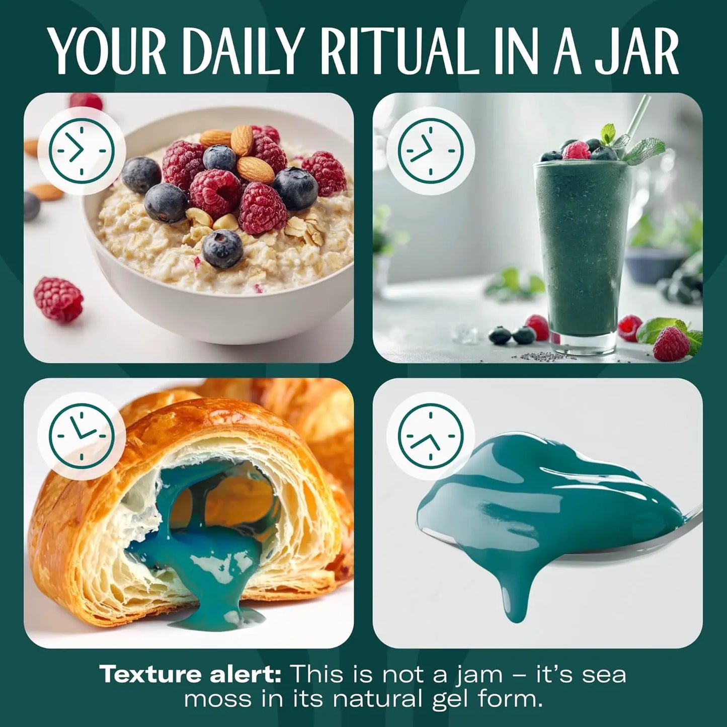 BLUE SPIRULINA & RASPBERRY SEA MOSS GEL