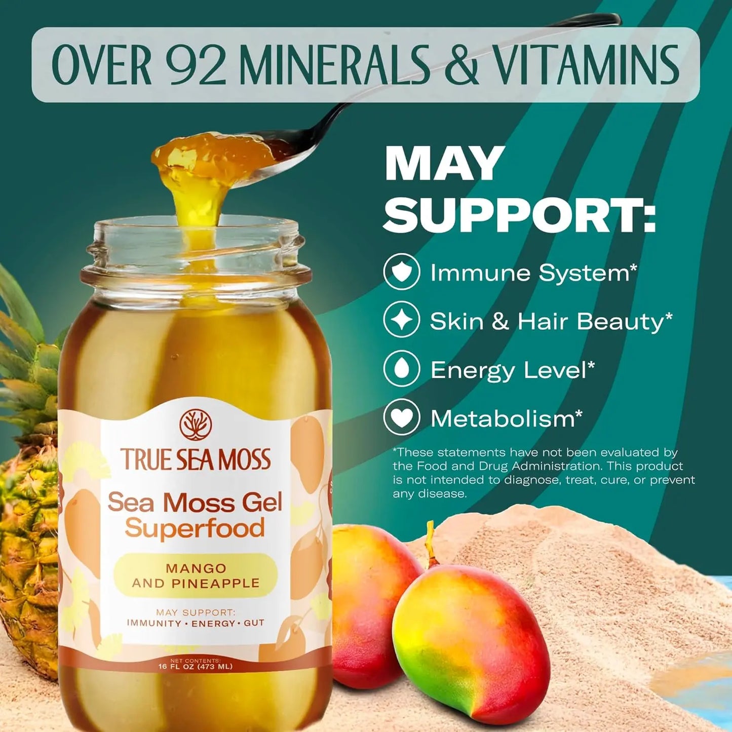 MANGO & PINEAPPLE SEA MOSS GEL