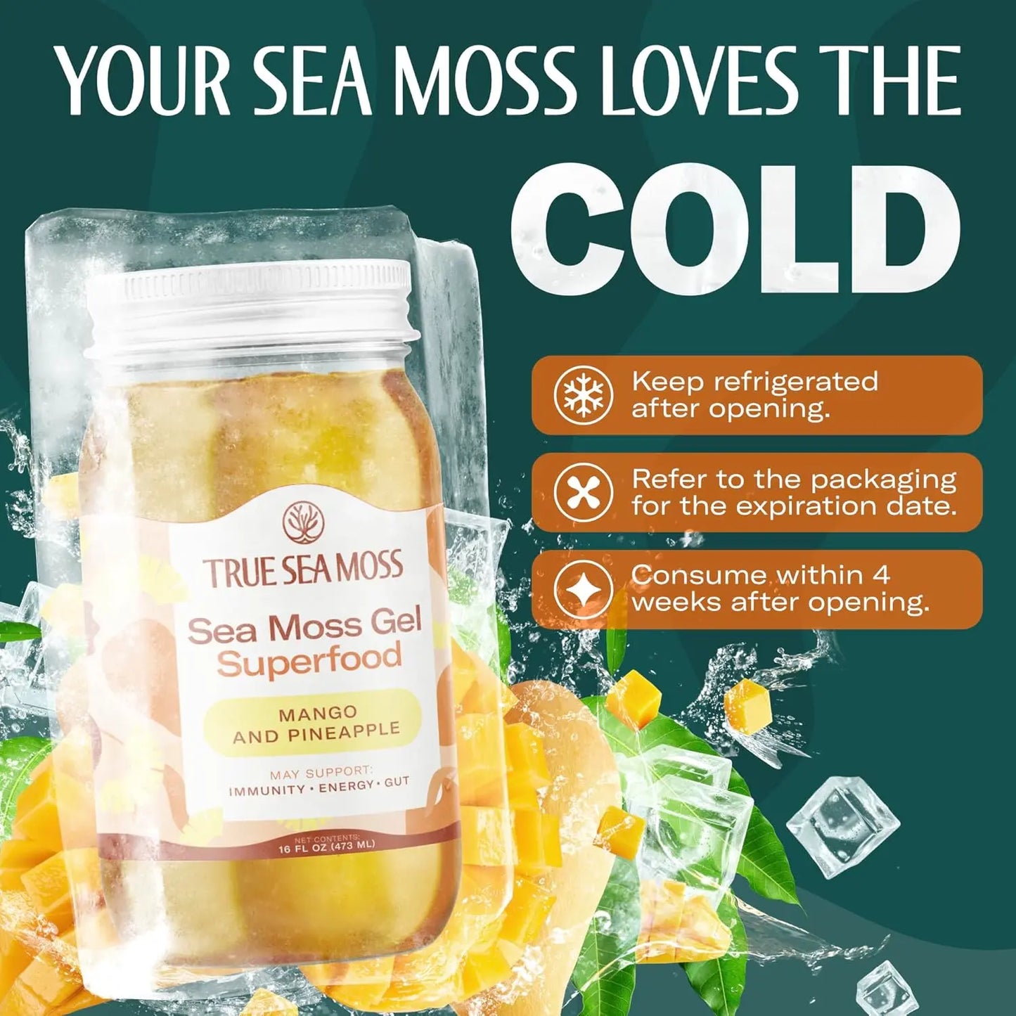 MANGO & PINEAPPLE SEA MOSS GEL