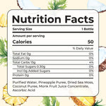 Nutrition Facts of Sea Moss Llemonade with Pina colada